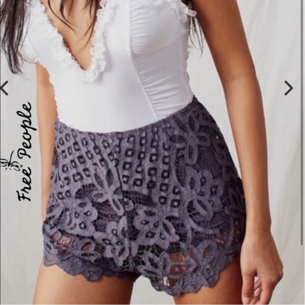 Free People Adella Sleep Shorts size small in Charcoal